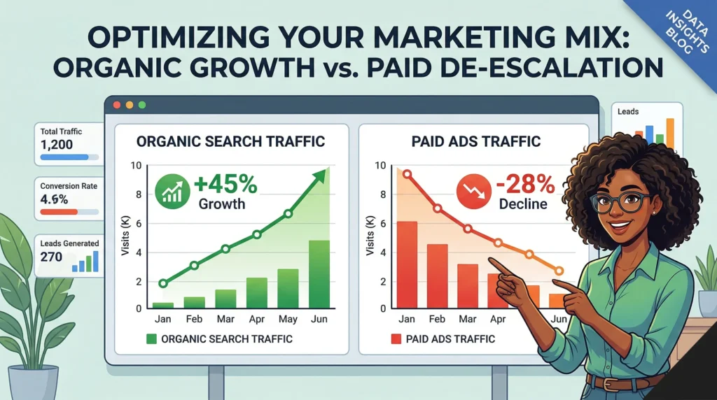 organic traffic vs paid traffic